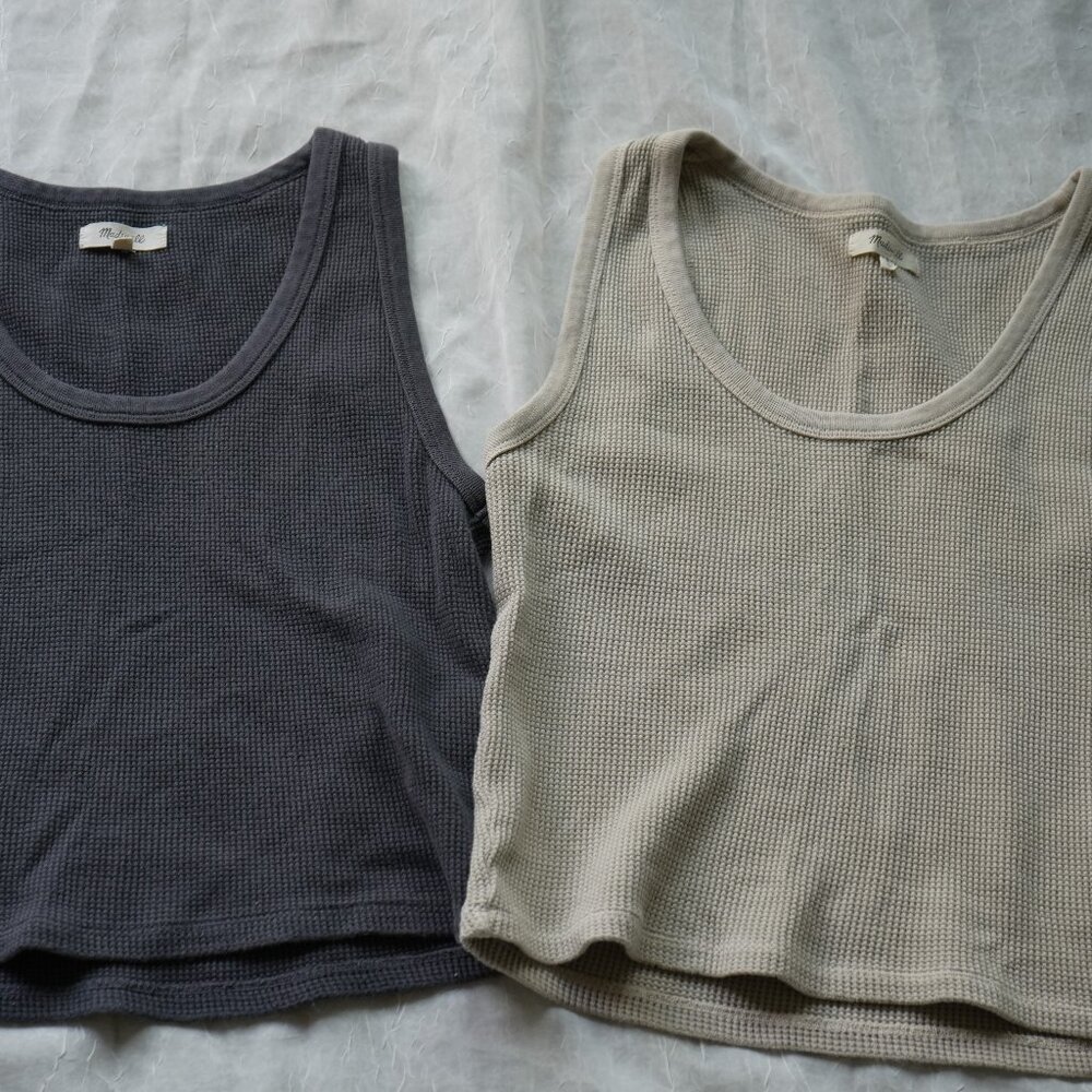 2 Madewell 100% cotton tank tops